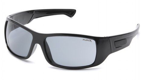 Очки защитные открытые Pyramex Furix (grey) Anti-Fog, чёрные 2ФЮРИ-20 фото