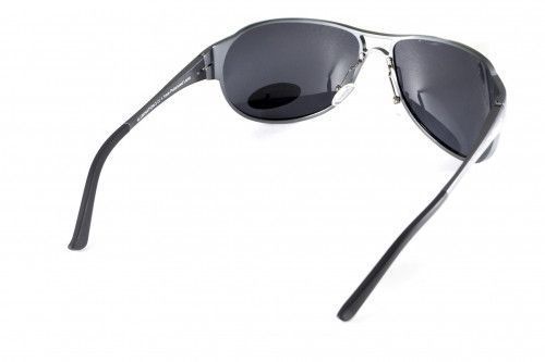 Очки поляризационные BluWater Alumination-3 Gun Metal Polarized (gray) серые 4АЛЮМ3-Г20П фото