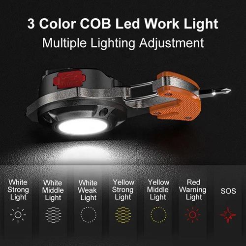 Фонарь Multifunctional W5143-COB White+Red+Yellow 107760 фото