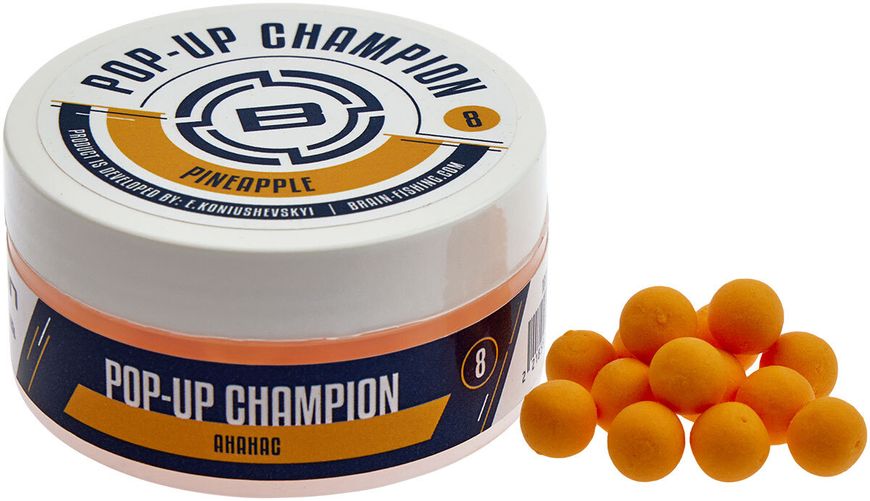 Бойли Brain Champion Pop-Up Krill (криль) 6mm 34g 76421 фото