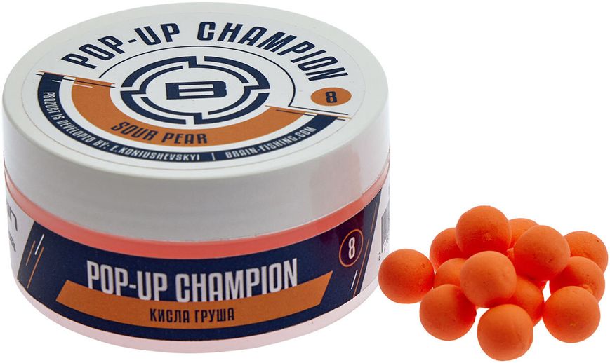 Бойли Brain Champion Pop-Up Krill (криль) 6mm 34g 76421 фото