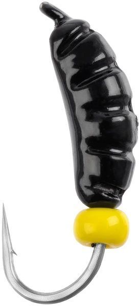 Мормишка вольфрамова Viking Fishing Shrimp+Bead 09mm col. Black+Y 106087 фото Мормишка вольфрамова Viking Fishing Shrimp+Bead 09mm col. Black+Y 106087 фото