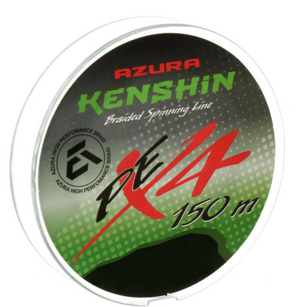 Шнур плетений Azura Kenshin PE X4 0,185мм 150м col. Chartreuse 76583 фото