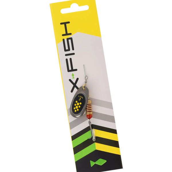 Блешня X-Fish Dark Side №3 6g Nikel black lime 111162 фото