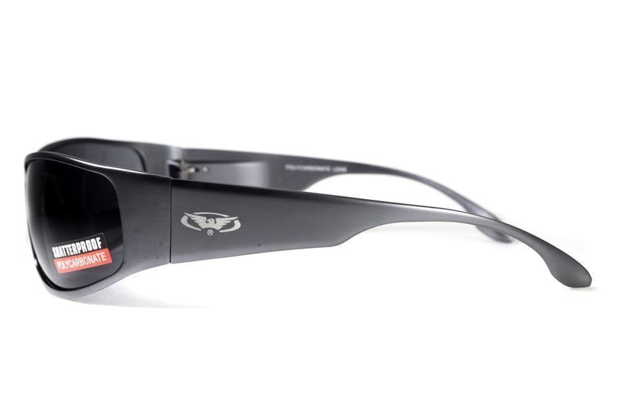 Окуляри захисні Global Vision BAD-ASS-1 GunMetal (gray) сірі в темній металевій оправі 1БЕД1-ГМ20 фото