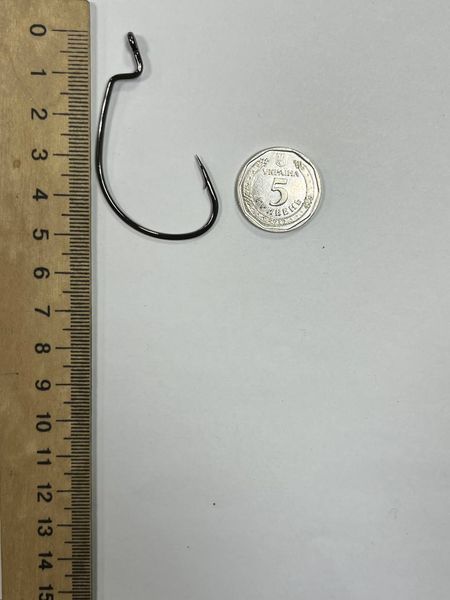 Гачок офсетний Fishing ROI Worm Hook S-1 №5/0 10369 фото Гачок офсетний Fishing ROI Worm Hook S-1 №5/0 10369 фото