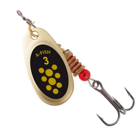 Блесна X-Fish Spike №3 5.5g Gold black lime 111076 фото