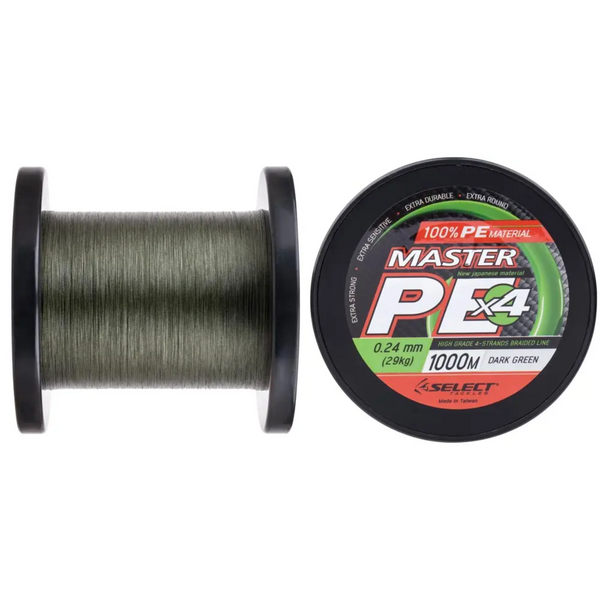 Шнур Select Master Pe 0.14mm1000m col. Dark Green 107288 фото Шнур Select Master Pe 0.14mm1000m col. Dark Green 107288 фото