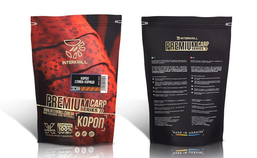 Прикормка Interkrill Премиум Карп-Слива-Корица 1кг 107893 фото Прикормка Interkrill Премиум Карп-Слива-Корица 1кг 107893 фото