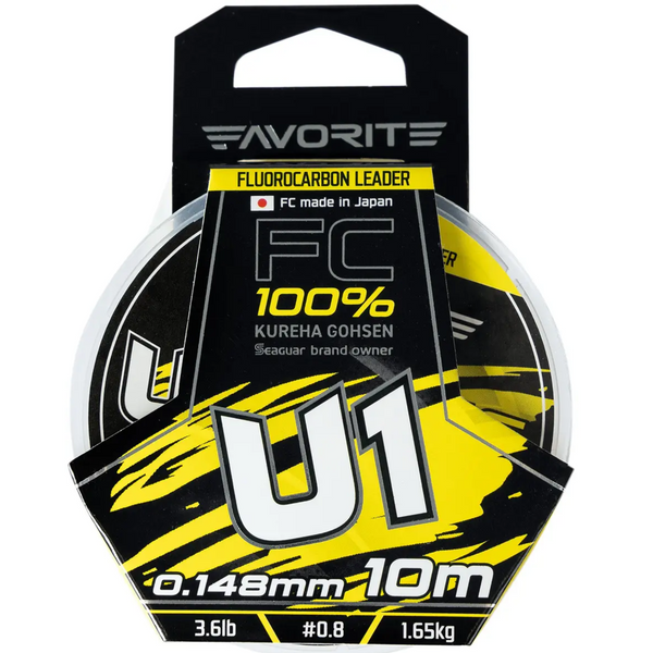 Флюорокарбон Favorite U1 FC 10m #1.0/0.165mm 4.2lb/1.92kg 110018 фото