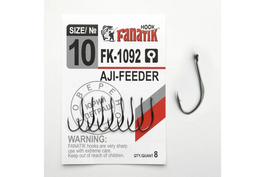 Гачок Fanatik FK-1092 Aji-Feeder №10 3693 фото Гачок Fanatik FK-1092 Aji-Feeder №10 3693 фото