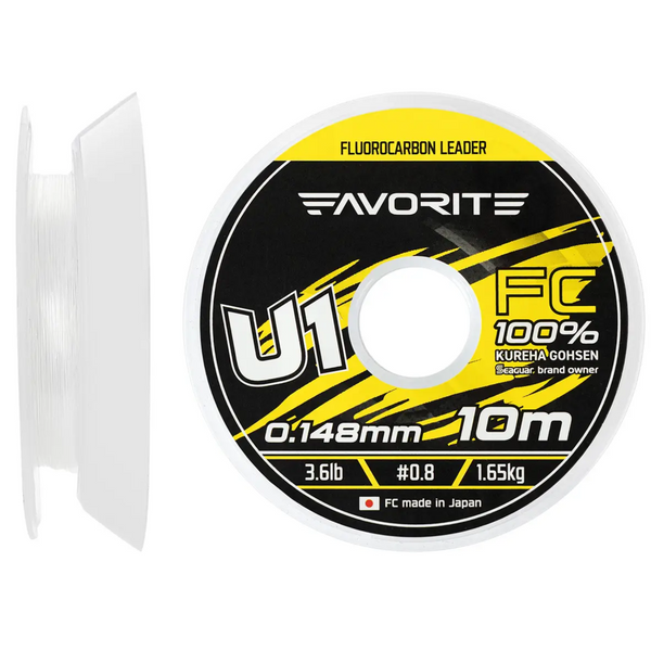Флюорокарбон Favorite U1 FC 10m #1.2/0.185mm 5.3lb/2.42kg 110019 фото Флюорокарбон Favorite U1 FC 10m #1.2/0.185mm 5.3lb/2.42kg 110019 фото