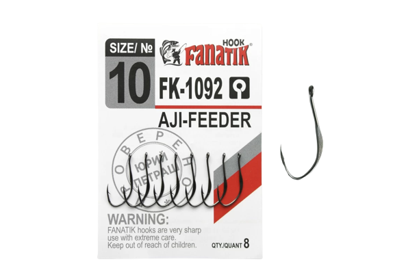 Крючок Fanatik FK-1092 Aji-Feeder №4 3688 фото Крючок Fanatik FK-1092 Aji-Feeder №4 3688 фото