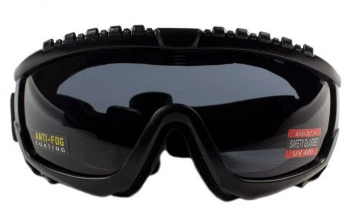 Окуляри захисні з ущільнювачем Global Vision Ballistech-1 (smoke) Anti-Fog, чорні 1БАЛ1-20 фото Окуляри захисні з ущільнювачем Global Vision Ballistech-1 (smoke) Anti-Fog, чорні 1БАЛ1-20 фото