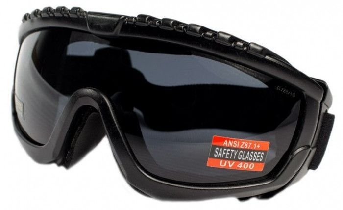 Окуляри захисні з ущільнювачем Global Vision Ballistech-1 (smoke) Anti-Fog, чорні 1БАЛ1-20 фото Окуляри захисні з ущільнювачем Global Vision Ballistech-1 (smoke) Anti-Fog, чорні 1БАЛ1-20 фото