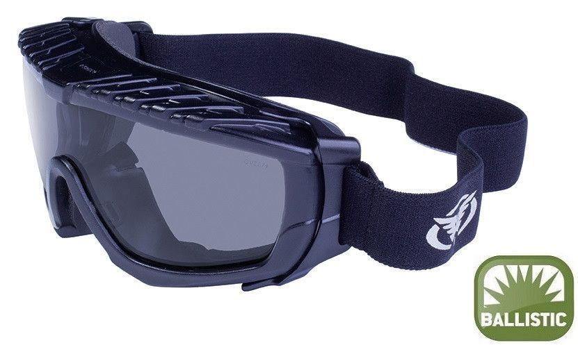 Окуляри захисні з ущільнювачем Global Vision Ballistech-1 (smoke) Anti-Fog, чорні 1БАЛ1-20 фото Окуляри захисні з ущільнювачем Global Vision Ballistech-1 (smoke) Anti-Fog, чорні 1БАЛ1-20 фото