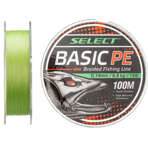 Шнур Select Basic PE 150m 0.26mm col. Light Green 24888 фото