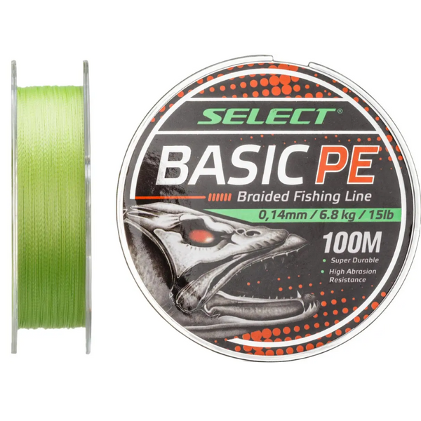 Шнур Select Basic PE 150m 0.26mm col. Light Green 24888 фото Шнур Select Basic PE 150m 0.26mm col. Light Green 24888 фото