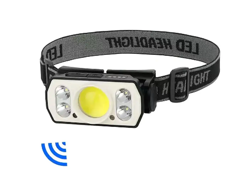 Фонарь налобный Type-C с сенсорным датчиком Bailong MH-210 106643 фото Фонарь налобный Type-C с сенсорным датчиком Bailong MH-210 106643 фото