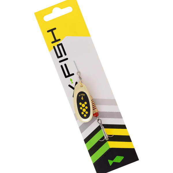Блесна X-Fish Spike №4 9.5g Gold black lime 111077 фото Блесна X-Fish Spike №4 9.5g Gold black lime 111077 фото