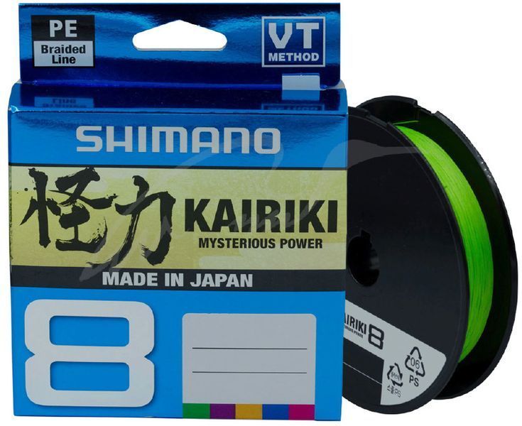Шнур Shimano Kairiki 8 PE Mantis Green 150m 0,20mm 17,1kg 10508 фото Шнур Shimano Kairiki 8 PE Mantis Green 150m 0,20mm 17,1kg 10508 фото
