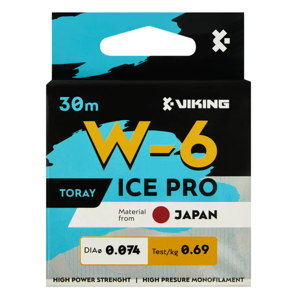 Волосінь Viking Fishing Ice Pro W-6 30m (clear) 0.135mm 1.98kg 112188 фото
