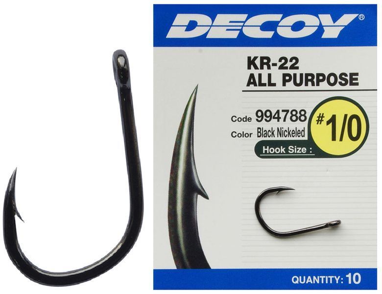 Гачок Decoy KR-22 Black Nickeled №2 10029 фото Гачок Decoy KR-22 Black Nickeled №2 10029 фото