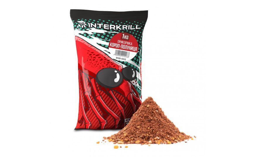 Прикормка InterKrill Карп-Клубника 1000g 8468 фото Прикормка InterKrill Карп-Клубника 1000g 8468 фото