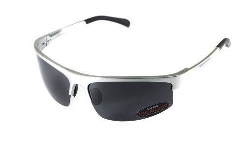 Очки поляризационные BluWater Alumination-5 Silver Polarized (gray) серые 4АЛЮМ5-С20П фото