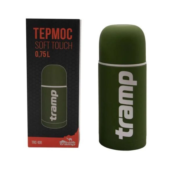 Термос Tramp Soft Touch 0.75л(Хаки) TRC-108 10472 фото Термос Tramp Soft Touch 0.75л(Хаки) TRC-108 10472 фото