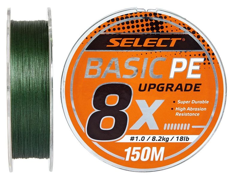 Шнур Select Basic PE 8X Green 150m 0,10мм 73586 фото