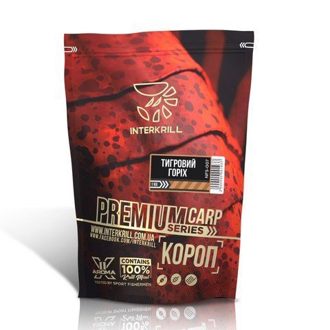 Прикормка Interkrill Премиум Карп-Тигровый орех 1кг 76309 фото