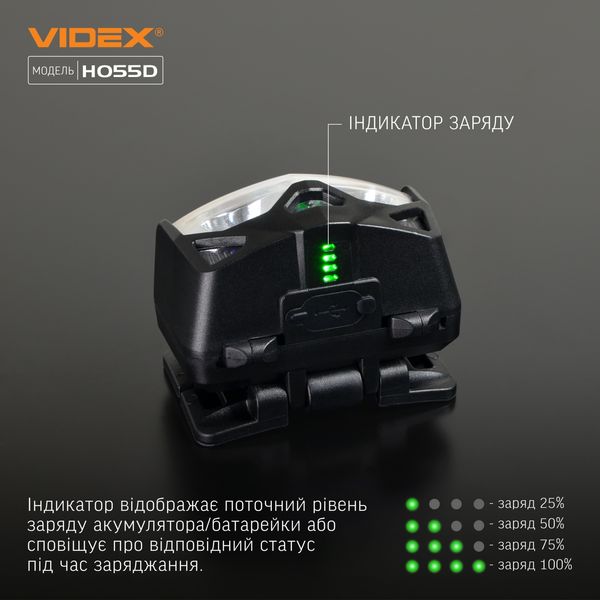 Ліхтар Vіdex VLF-H055D 500Lm 5000K 12009 фото