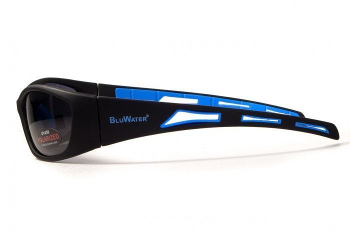 Окуляри поляризаційні BluWater Buoyant-1 Polarized (gray) чорні 4БУОЯ-20П фото