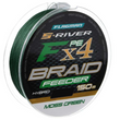 Шнур Flagman S-River PE Braid Hybrid F4 Feeder Moss Green 150m 0,20mm 76602 фото