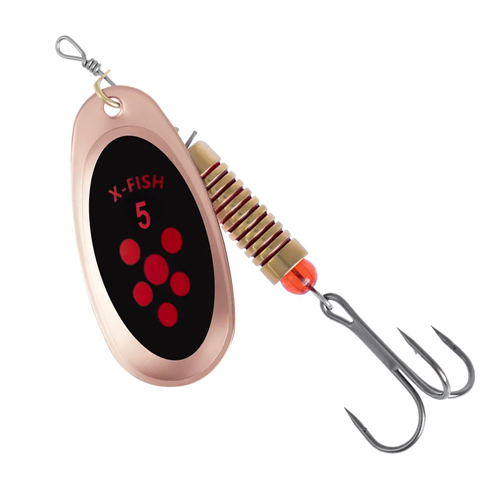 Блесна X-Fish Spike №5 14.5g Copper black orange 111083 фото
