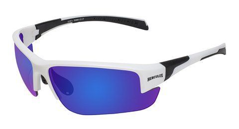 Очки защитные открытые Global Vision Hercules-7 White (G-Tech&trade; blue) синие зеркальные 1ГЕР7-Б90 фото