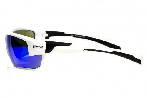 Очки защитные открытые Global Vision Hercules-7 White (G-Tech&trade; blue) синие зеркальные 1ГЕР7-Б90 фото