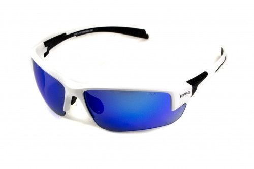 Очки защитные открытые Global Vision Hercules-7 White (G-Tech&trade; blue) синие зеркальные 1ГЕР7-Б90 фото