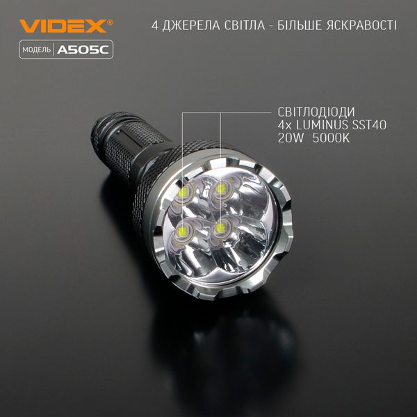 Ліхтар Vіdex VLF-A505C 5000K 12004 фото