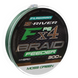 Шнур Flagman S-River PE Braid Hybrid F4 Feeder Moss Green 300m 0,14mm 76605 фото 1