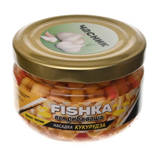 Насадка Кукурудза Fishka 100ml Часник 78409 фото Насадка Кукурудза Fishka 100ml Часник 78409 фото