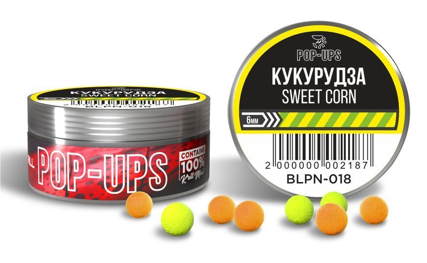 Бойли Interkrill Pop-Up Кукурудза/Sweet Corn 6 мм 76327 фото Бойли Interkrill Pop-Up Кукурудза/Sweet Corn 6 мм 76327 фото