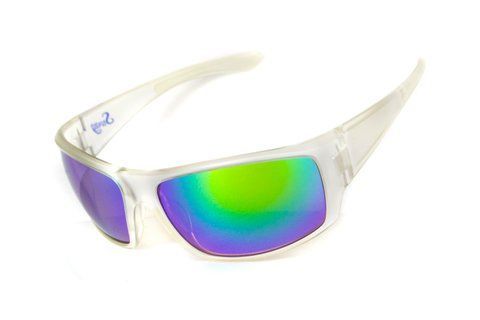 Очки защитные открытые Swag Chill'n (G-Tech&trade; green) зеркальные сине-зеленые 4ЧИЛЛ-94 фото