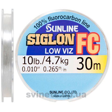 Флюорокарбон Sunlіne Sіglon FC 30m 0.10mm 10260 фото