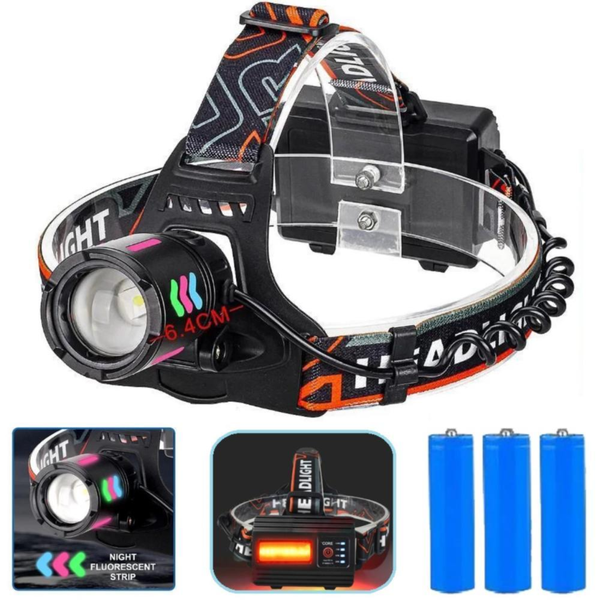 Ліхтар налобний Night Vision Fluorescence 8096 White Laser LED PM10-TG 112907 фото Ліхтар налобний Night Vision Fluorescence 8096 White Laser LED PM10-TG 112907 фото