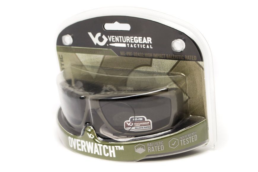 Окуляри захисні Venture Gear Tactical OverWatch Gray (clear) Anti-Fog, прозорі в сірій оправі 3ОВЕР-У10 фото Окуляри захисні Venture Gear Tactical OverWatch Gray (clear) Anti-Fog, прозорі в сірій оправі 3ОВЕР-У10 фото