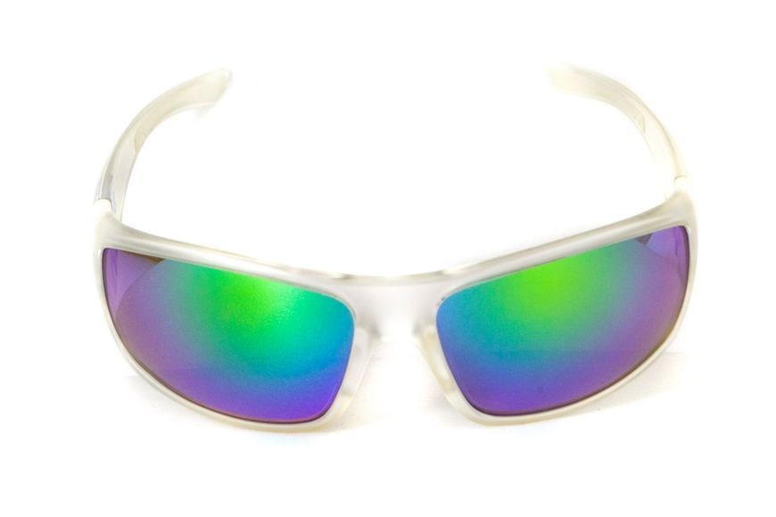 Очки защитные открытые Swag Chill'n (G-Tech&trade; green) зеркальные сине-зеленые 4ЧИЛЛ-94 фото