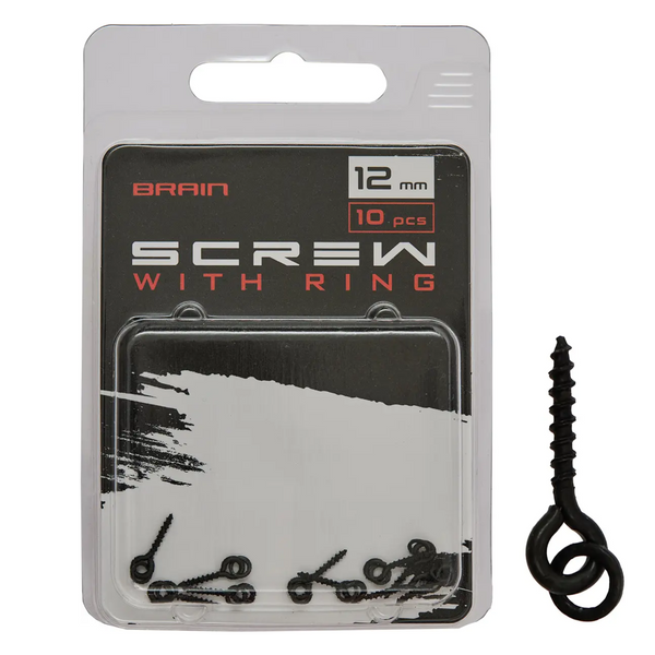 Гвинт для бойлів Brain Screw With Ring 12mm (10 шт/уп) SGCA-8026-12 109297 фото Гвинт для бойлів Brain Screw With Ring 12mm (10 шт/уп) SGCA-8026-12 109297 фото
