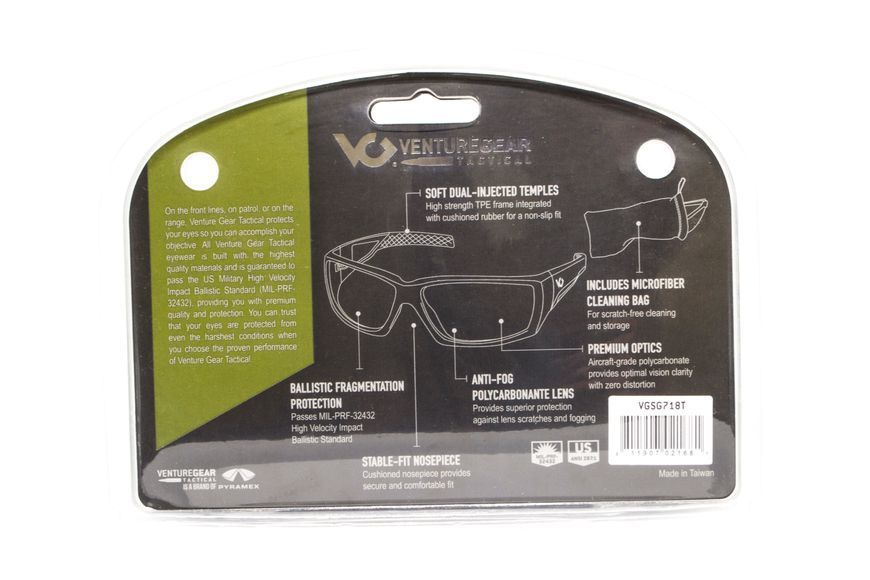 Окуляри захисні Venture Gear Tactical OverWatch Black (forest gray) Anti-Fog, чорно-зелені в чорній оправі 3ОВЕР-21 фото Окуляри захисні Venture Gear Tactical OverWatch Black (forest gray) Anti-Fog, чорно-зелені в чорній оправі 3ОВЕР-21 фото